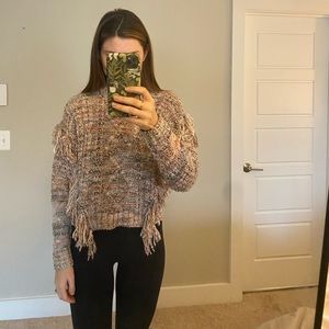 Joie Meghan Long Sleeve Wool Sweater Rose